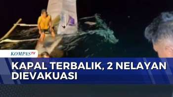Kapal Nelayan Terbalik di Perairan Tobaku Kolaka Utara, 2 Nelayan Berhasil Dievakuasi | BERUT