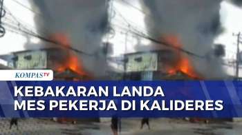 Asap Membubung Tinggi, Mess Karyawan Dan Lapak Tambal Ban Di Kalideres Hangus Terbakar