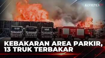 13 Truk Terbakar Di Tuban, Api Cepat Menjalar Akibat Angin Kencang | BERUT