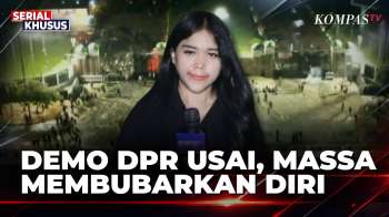 Begini Situasi Malam Usai Massa Membubarkan Diri di Depan Gedung DPR | KOMPAS MALAM