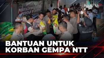 Warga dan Polisi di Belu Kirim Bantuan untuk Korban Gempa NTT | KOMPAS MALAM