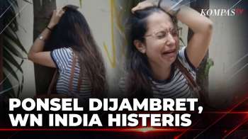WN India Menangis Histeris Usai Jadi Korban Jambret Ponsel di Menteng | BORGOL