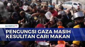 Tinggal Di Tenda Dan Bangunan Rusak, Pengungsi Gaza Masih Kesulitan Dapat Makanan Layak