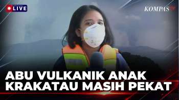 Penampakan Erupsi Strombolian Gunung Anak Krakatau Pada Selasa (8/9/2026) | KOMPAS PETANG