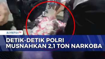 BREAKING NEWS - Polri Musnahkan 2,1 Ton Narkoba Di Cilegon Banten
