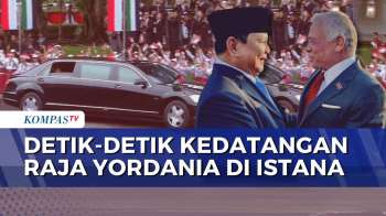 Tiba Di Istana, Mobil Prabowo-Raja Yordania Disambut Riuh Teriakan Siswa
