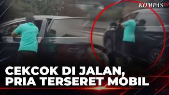 Cekcok Sopir Taksi Online di Tol Tomang, Pria Terseret Mobil hingga 50 Meter | BERUT
