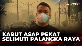 Kabut Asap Pekat Selimuti Palangkaraya, Jarak Pandang Warga Hanya 100 Meter | KOMPAS MALAM