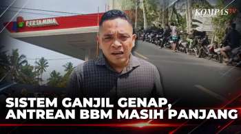 Sistem Ganjil Genap Isi BBM Berlaku, Antrean SPBU Di Gianyar Bali Masih Panjang | KOMPAS SIANG