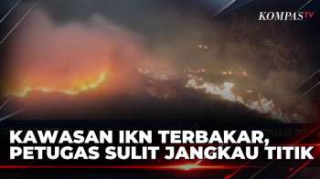 Kebakaran Hutan Di Kawasan Embung IKN, Petugas Terkendala Medan Sulit | KOMPAS SIANG