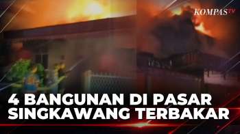 4 Bangunan Di Pasar Hongkong Singkawang Terbakar, Api Diduga Muncul Dari Belakang Bengkel |SAPA PAGI
