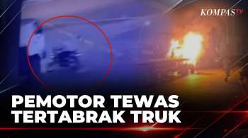 Diduga Terobos Lampu Merah, Pemotor Tewas Tertabrak Truk Kontainer Di Koja | KOMPAS MALAM