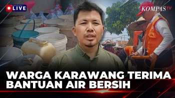 5 Bulan Kekeringan, Warga Karawang Terima Bantuan Air Bersih | KOMPAS SIANG
