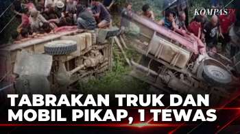 Truk Tabrak Mobil Pikap di Jembatan Mambi Mamasa, 1 Orang Tewas dan 8 Luka | BERUT