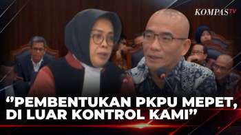 Hakim MK Pertanyakan Pasal 18 PKPU Yang Tak Ada Di Pileg, Ini Jawaban Hasyim