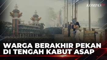 Langit Banjarmasin Menguning Diselimuti Kabut Asap, Warga Tetap Beraktivitas | KOMPAS SIANG