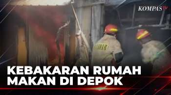 Kebakaran Rumah Makan di Pondok Cina Depok, Api Membubung dari Area Dapur | SAPA MALAM