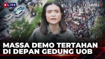 Terkini! Pantauan Udara dan Situasi Demo, Mahasiswa Tertahan di Depan Gedung UOB