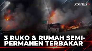 Diawali Ledakan, 3 Ruko dan 2 Rumah di Padang Terbakar | SAPA MALAM