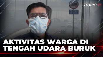 Kualitas Udara Di Palembang Belum Membaik, Warga Tetap Beraktivitas Pakai Masker | KOMPAS SIANG