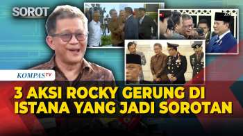 3 Aksi Rocky Gerung Di Istana Bersama Presiden Prabowo, Kapolri Hingga Seskab Teddy