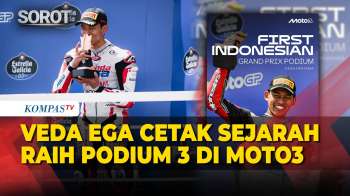 Veda Ega Cetak Sejarah! Pembalap Indonesia Pertama Raih Podium Grand Prix Moto3