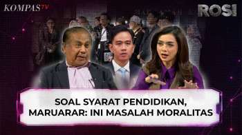 Soal Syarat Pendidikan Kasus Ijazah Gibran, Maruarar: Ini Masalah Moralitas Dan Kejujuran | ROSI
