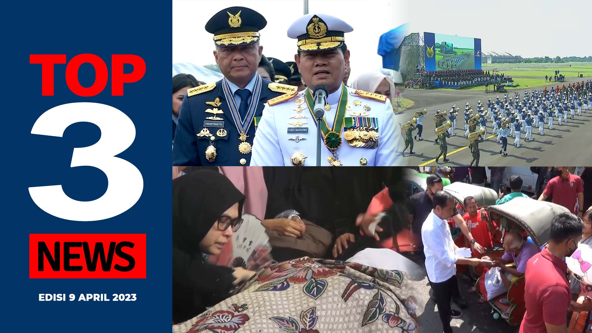 [TOP 3 NEWS] HUT ke77 TNI AU, Menantu Ma’ruf Amin Wafat, Jokowi Bagi