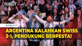 Meriah! Pendukung Rayakan Kemenangan Argentina atas Swiss 3-1 di Perempat Final Piala Dunia 2026