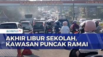 Hari Terakhir Libur Sekolah, Arus Lalu Lintas di Puncak Bogor Terpantau Ramai Lancar