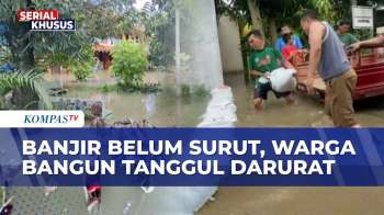 Banjir Kendal Belum Surut, Warga Bangun Tanggul Darurat Dan Dapur Umum