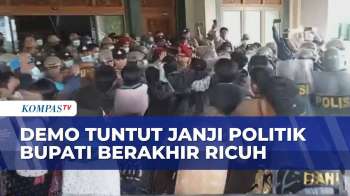 Tagih Janji Politik Bupati, Aksi Massa Di Bangkalan Bentrok Hingga Petugas Gunakan Water Cannon