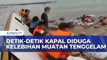 Diduga Kelebihan Muatan, Ini Detik-Detik Kapal KM Dahlia F3 Oleng Dan Tenggelam Di Kutai Kartanegara