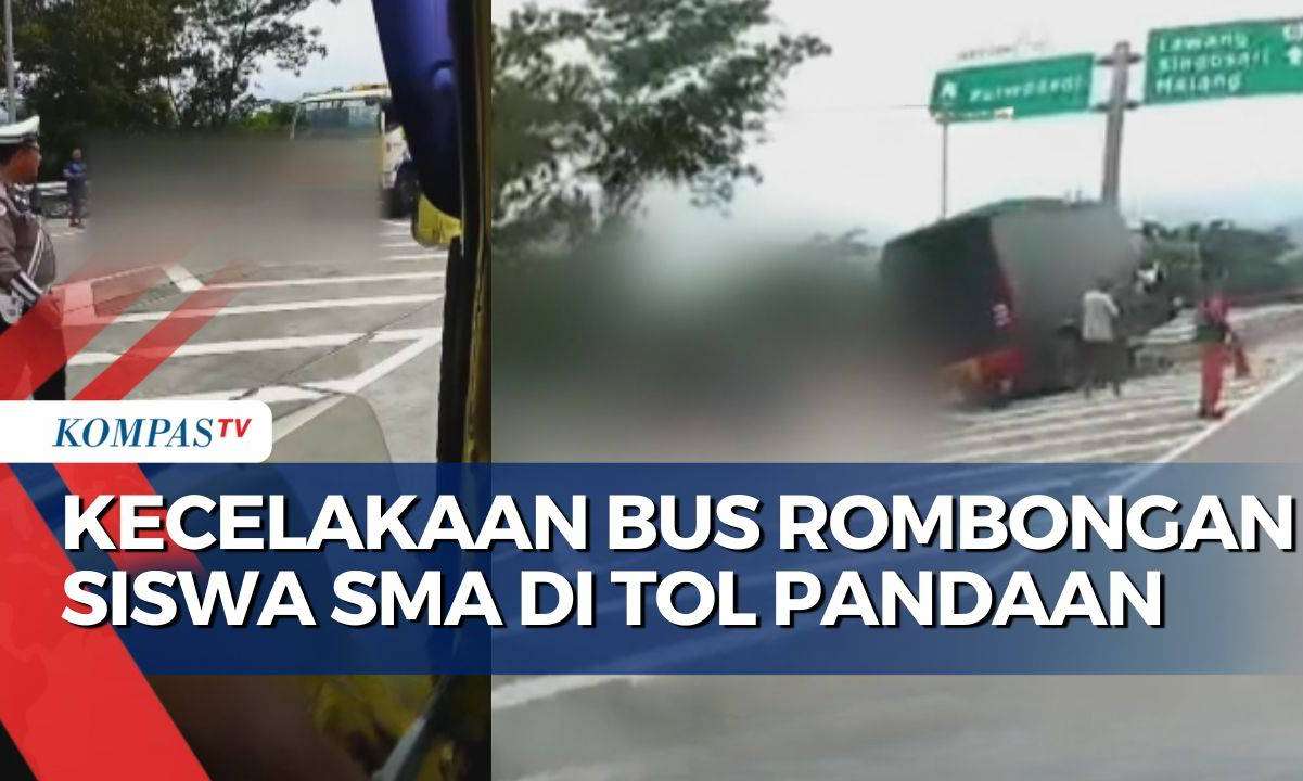 Kecelakaan Bus Rombongan SMA 1 Porong di Tol Pandaan-Malang, 2 Tewas