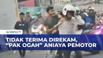 Pengendara Motor Dianiaya Pak Ogah Di Daan Mogot, Tak Terima Direkam Saat Cekcok