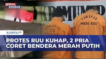 Protes RUU KUHAP, 2 Pria di Jembrana Coret Bendera Merah Putih