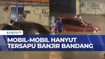 Mobil-Mobil Hanyut Tersapu Banjir Bandang di Rio de Janeiro, Brasil | BU