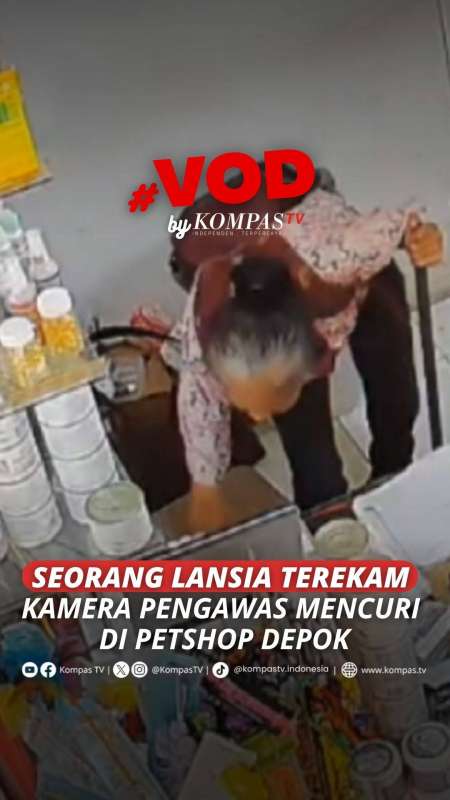   SEORANG LANSIA TEREKAM KAMERA PENGAWAS MENCURI DI PETSHOP DEPOK