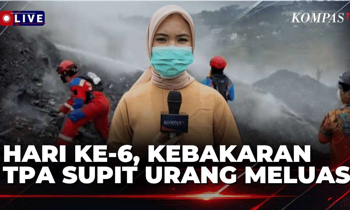 Kebakaran TPA Supit Urang Malang, Petugas Terus Berupaya Memadamkan Api | KOMPAS SIANG