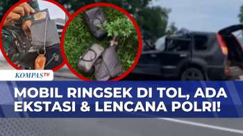 Fakta Temuan Ekstasi Dan Lencana Polri Dalam Mobil Ringsek Di Tol Lampung | KOMPAS PETANG