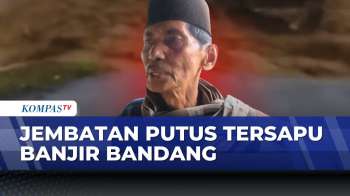 Detik-Detik Jembatan Gunung Nago Ambruk Usai Hujan Deras Di Padang | KOMPAS SIANG