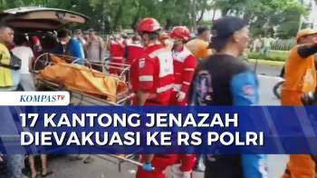 Kebakaran Gedung Di Kemayoran: 17 Kantong Jenazah Dibawa Ke RS Polri Kramat Jati