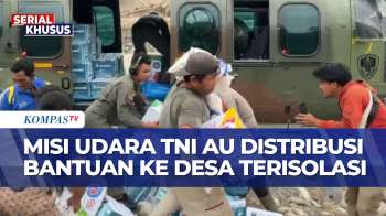 TNI AU Terus Distribusikan Bantuan Korban Banjir Via Udara Ke Desa-Desa Terisolasi