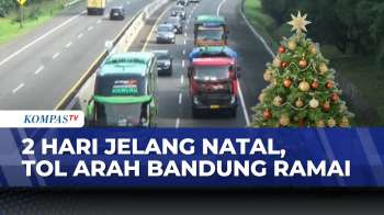 Pantauan Arus Lalu Lintas Tol Cipularang Ramai Ke Arah Bandung Jelang Nataru | KOMPAS SIANG