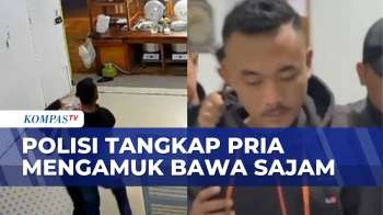 Pria Mengamuk Bawa Sajam Di Warung Bakso Ditangkap Polisi | KOMPAS PETANG