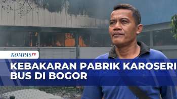 Karoseri Bus Delima Jaya Di Bogor Kebakaran | KOMPAS PETANG