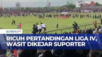 Laga PSIR Rembang Vs Persak Kebumen Ricuh, Suporter Masuk Lapangan Dan Kejar Wasit