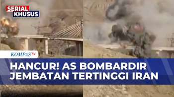 Asap Mengepul! Jembatan Raksasa Iran Dihantam Serangan AS, Trump Beri Ancaman Ini