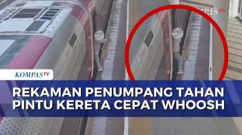 Aksi Penumpang Tahan Pintu Whoosh Akibatkan Jadwal Kereta Terlambat | SAPA PAGI