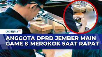Viral! Anggota DPRD Jember Bermain Game Online Dan Merokok Saat Rapat | KOMPAS PETANG
